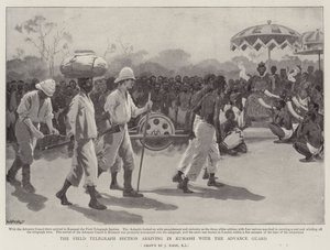 The Field Telegraph Section Arriving in Kumassi with the Advance Guard by Joseph Nash